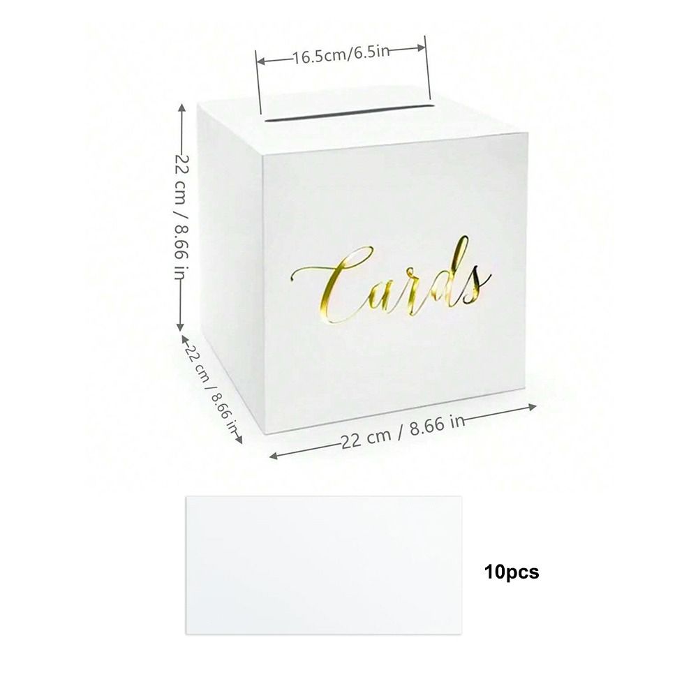 Wedding Card Box - Scatole a busta bianche e nere,