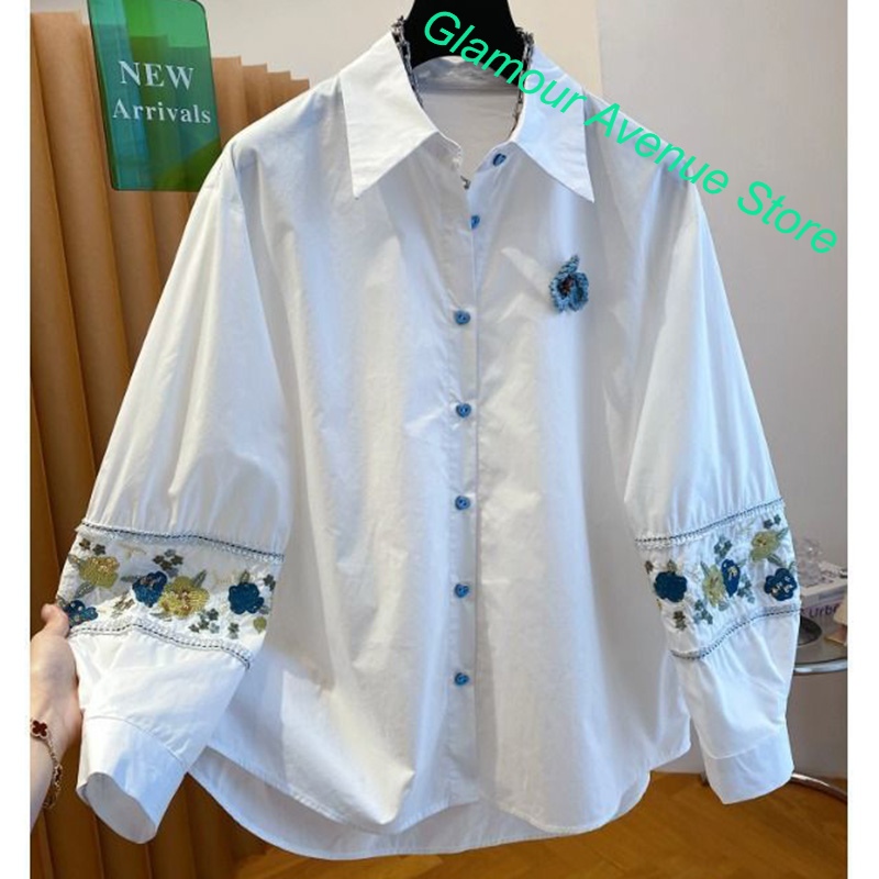 Camicia bianca ricamata di lus - Good Floral & Wedding Decor Supply recensione e prezzo