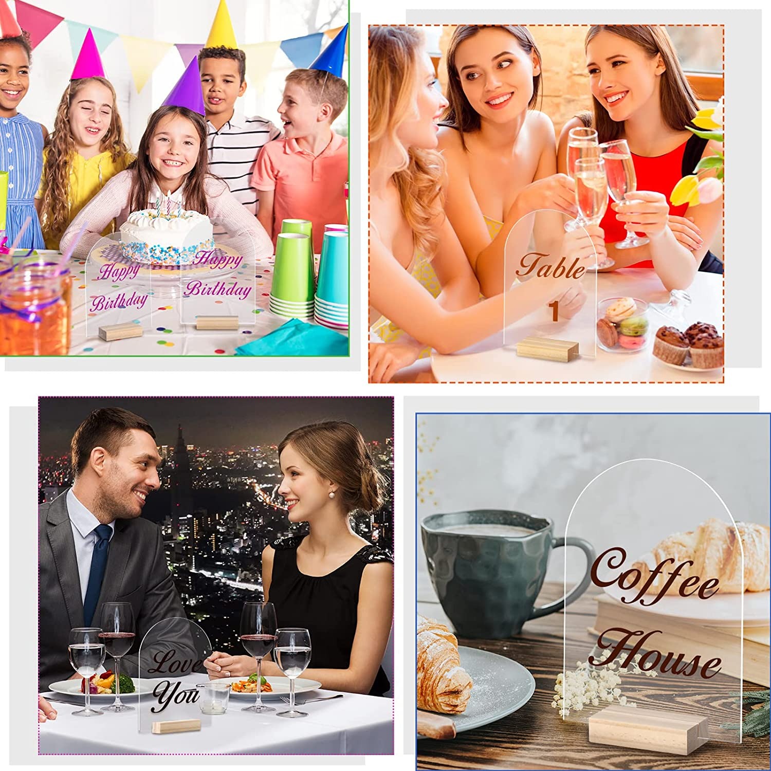 10/20/30/50PCS Set di insegne  - Table Number Gold recensione e prezzo